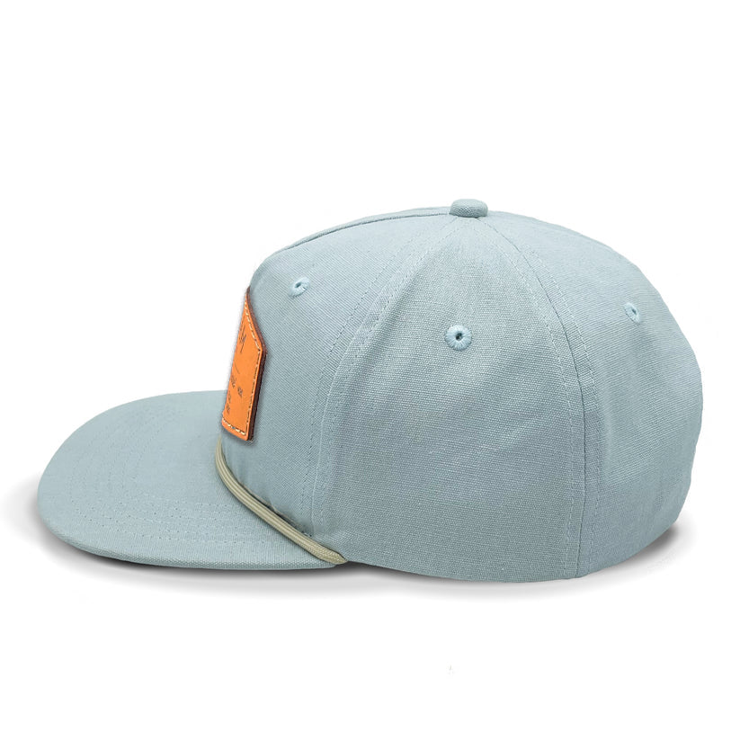 Leather Patch Rope Hat