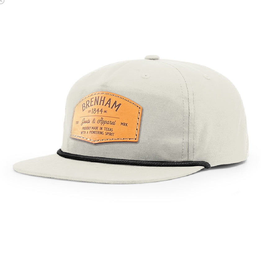 Leather Patch Rope Hat