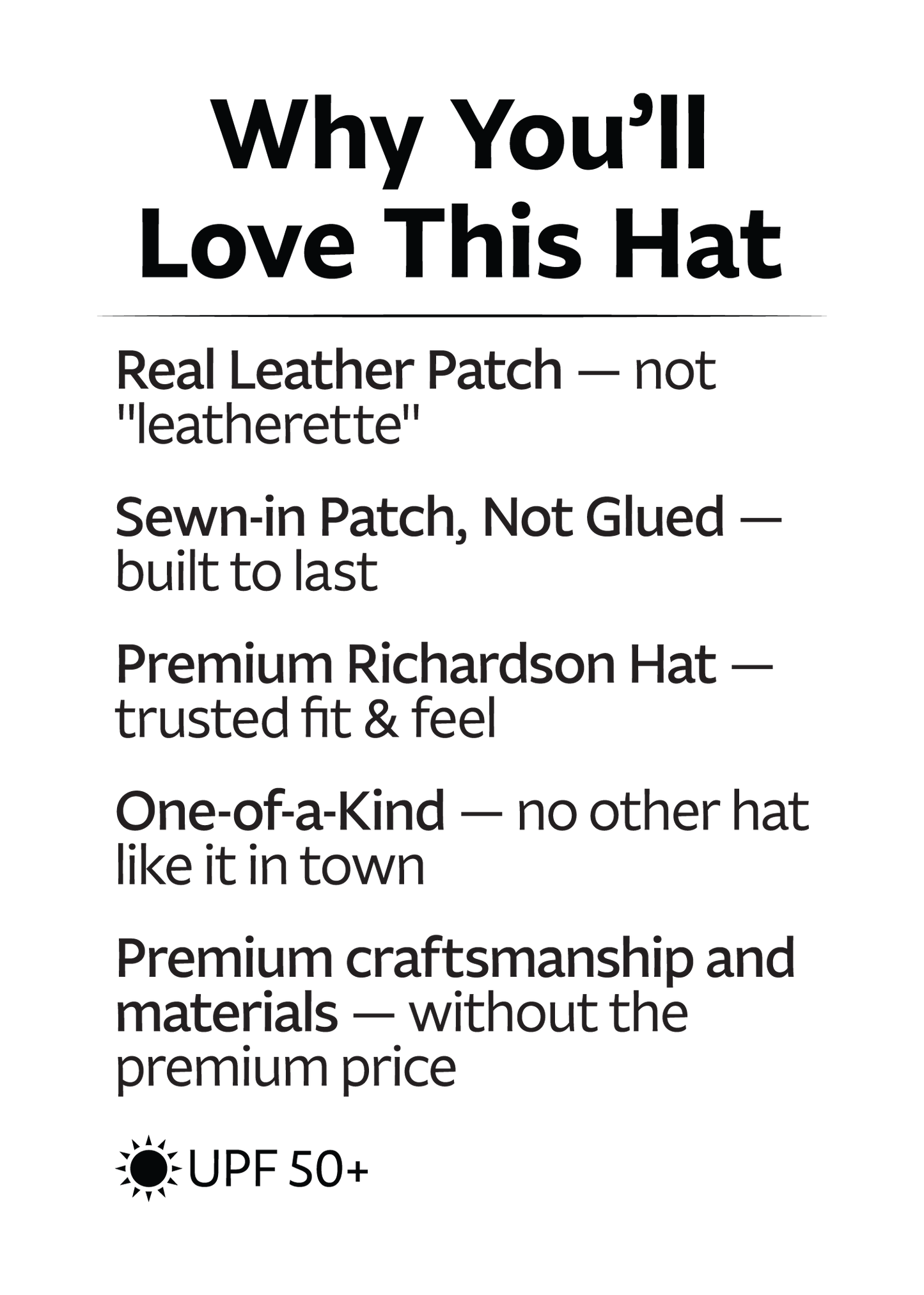 Leather Patch Rope Hat