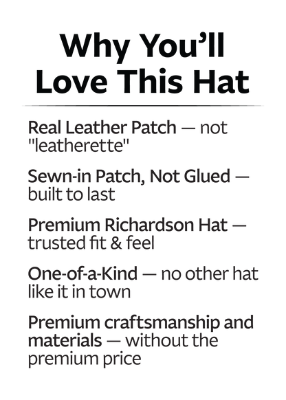 Richardson 112 Leather Patch Hat
