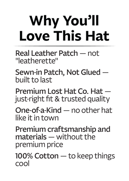 Leather Patch Rope Hat