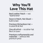 Richardson 112 Leather Patch Hat - Image 8