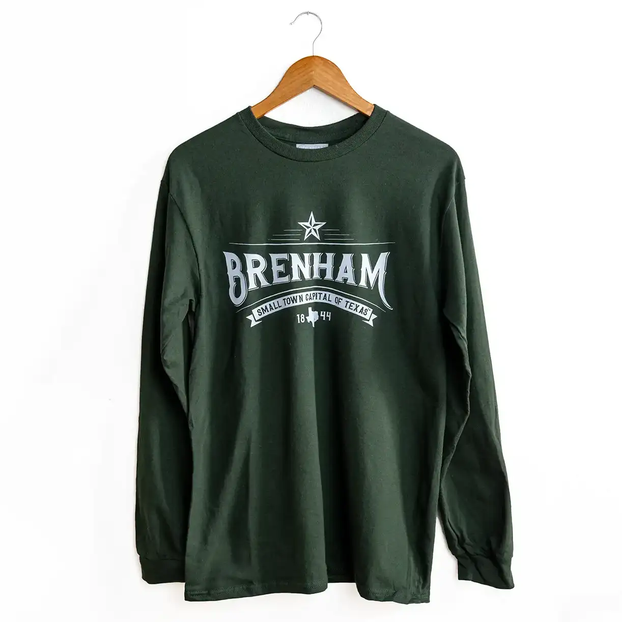 long-sleeve-stc-forest-green-5-square Original Small Town Capital Long-Sleeve T-shirt - Image 1